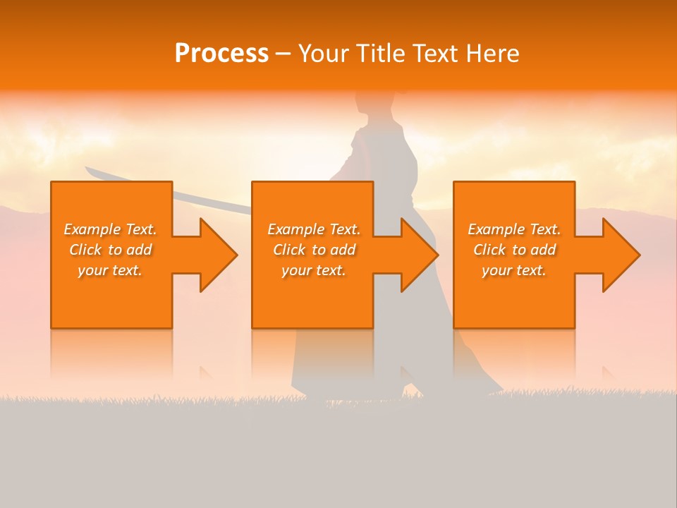 Male Stance Serenity PowerPoint Template