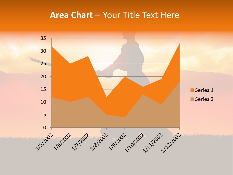 Male Stance Serenity PowerPoint Template