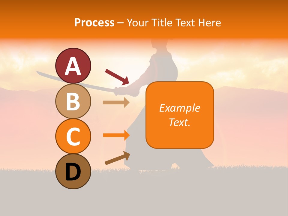 Male Stance Serenity PowerPoint Template