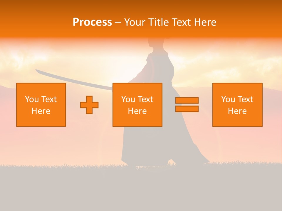 Male Stance Serenity PowerPoint Template