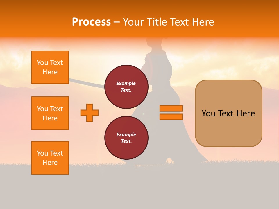 Male Stance Serenity PowerPoint Template