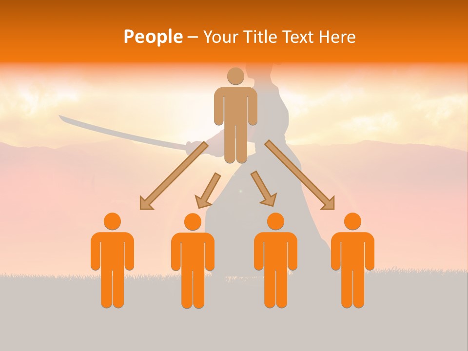 Male Stance Serenity PowerPoint Template