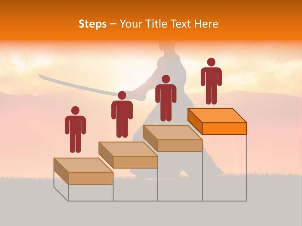 Male Stance Serenity PowerPoint Template