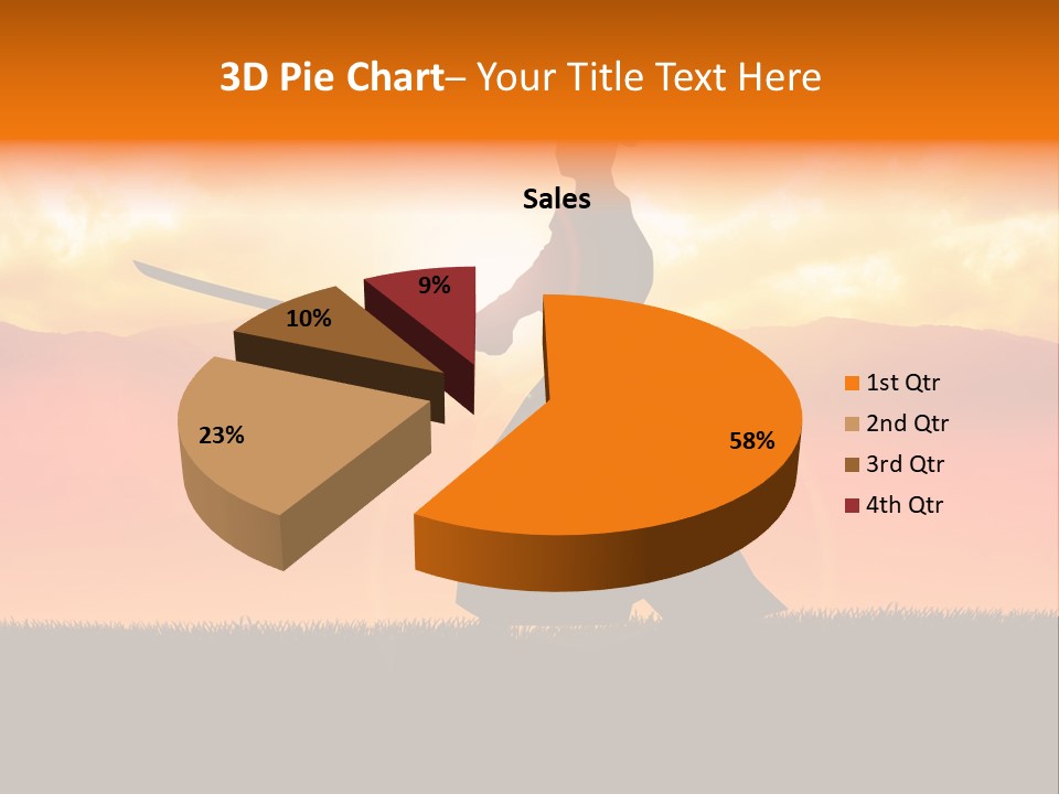 Male Stance Serenity PowerPoint Template