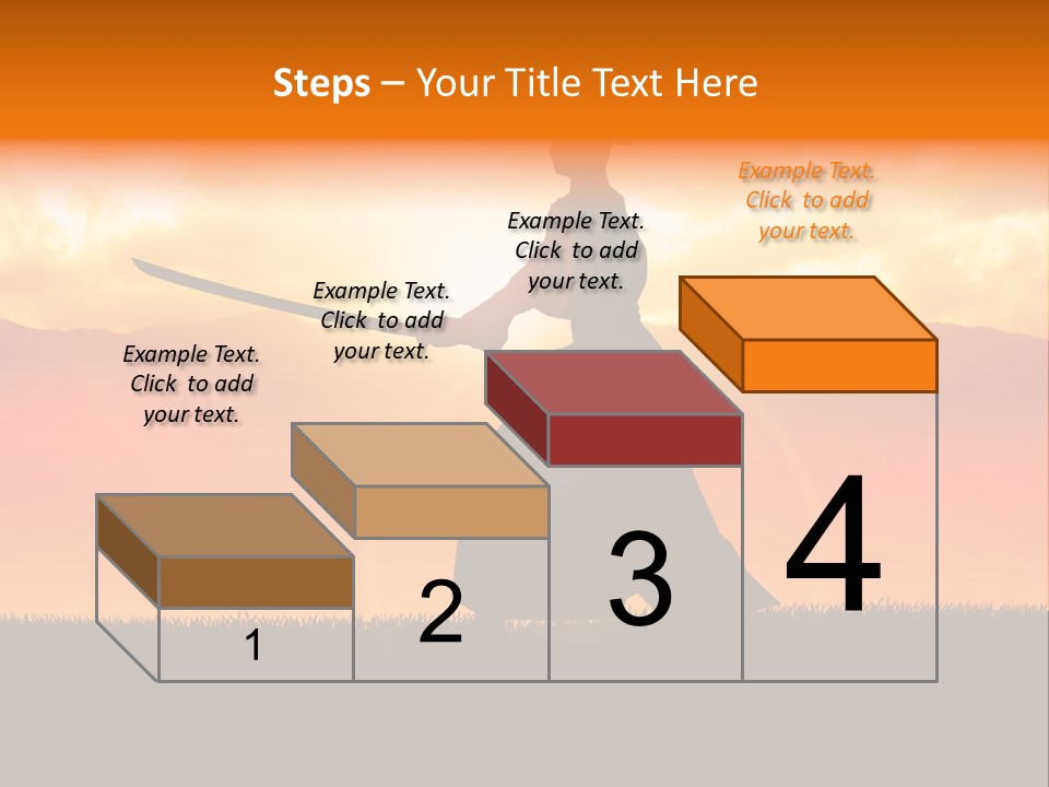 Male Stance Serenity PowerPoint Template