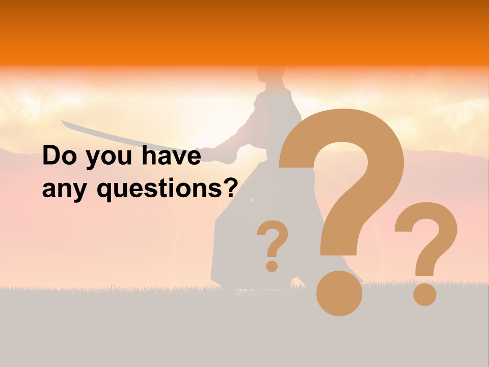 Male Stance Serenity PowerPoint Template