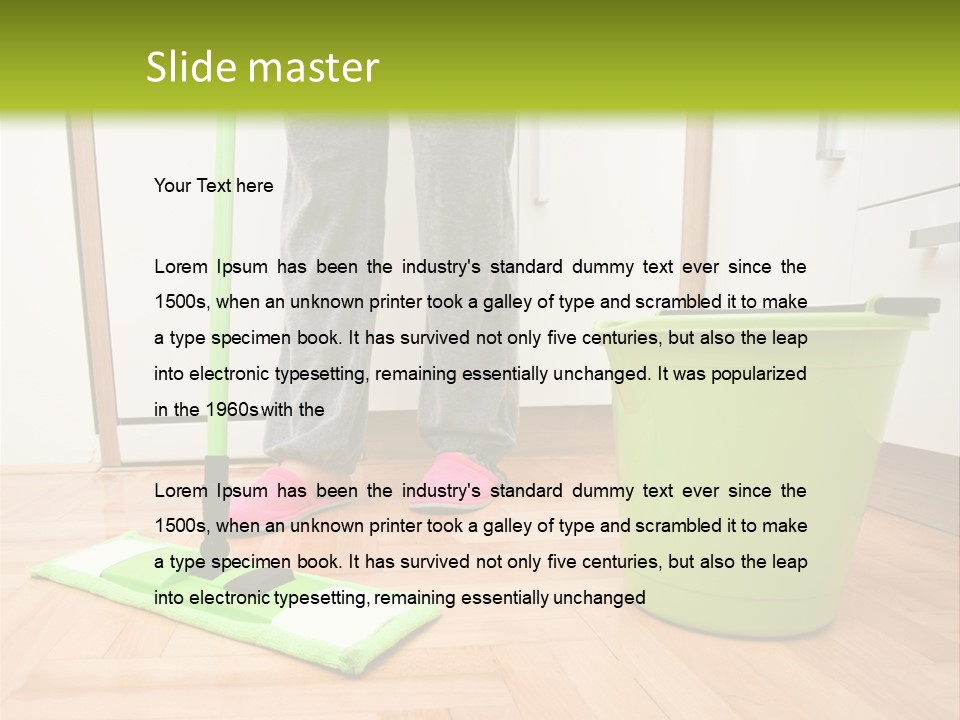 Interior Modern Housecleaning PowerPoint Template