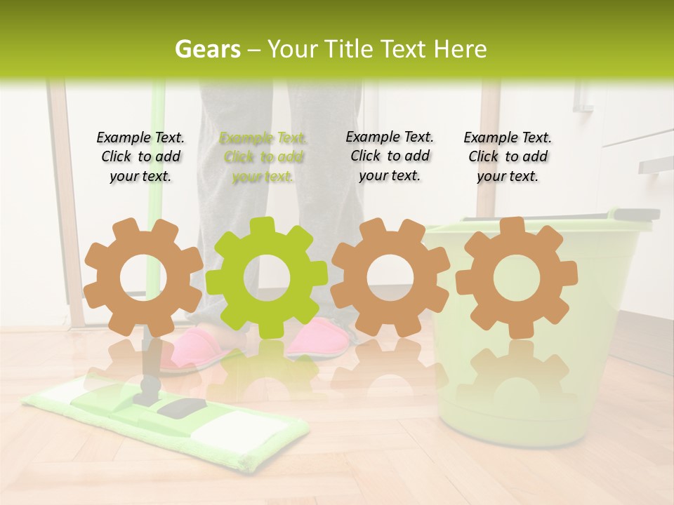 Interior Modern Housecleaning PowerPoint Template