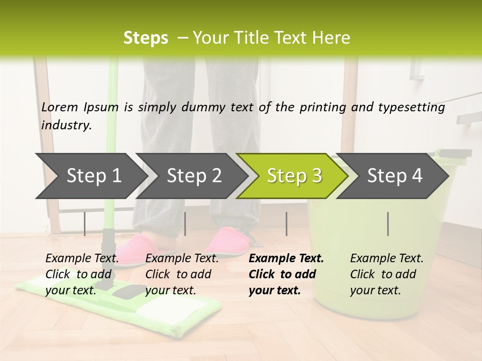Interior Modern Housecleaning PowerPoint Template