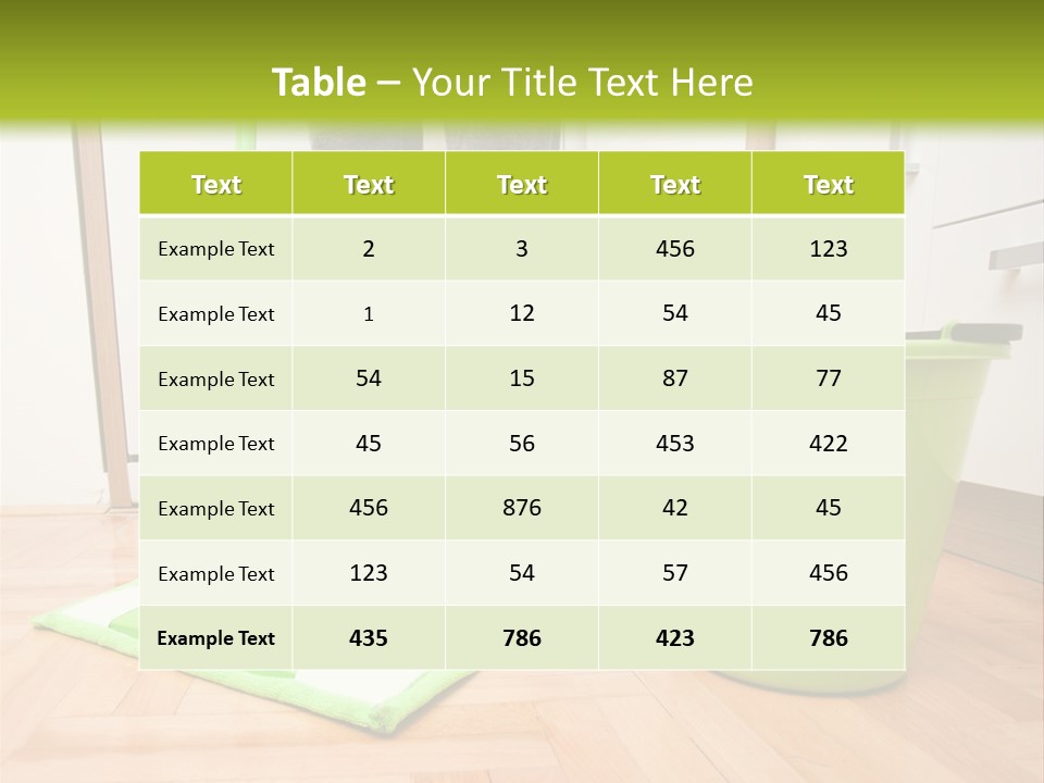 Interior Modern Housecleaning PowerPoint Template