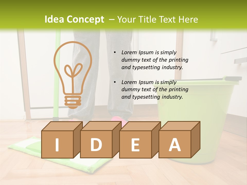 Interior Modern Housecleaning PowerPoint Template