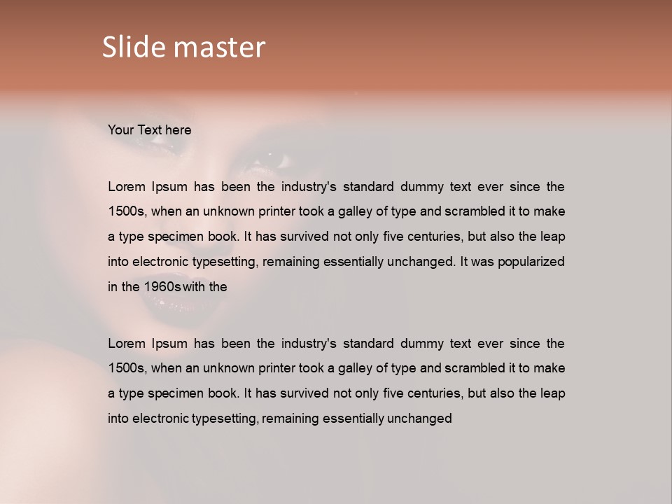 Pretty Model Sweet One PowerPoint Template