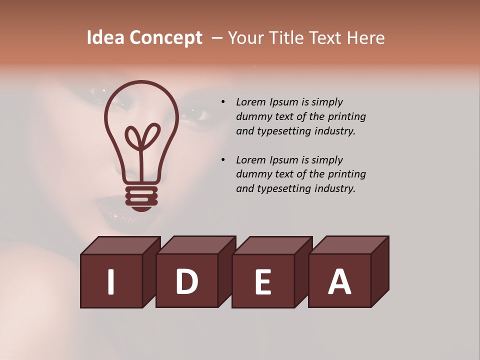 Pretty Model Sweet One PowerPoint Template