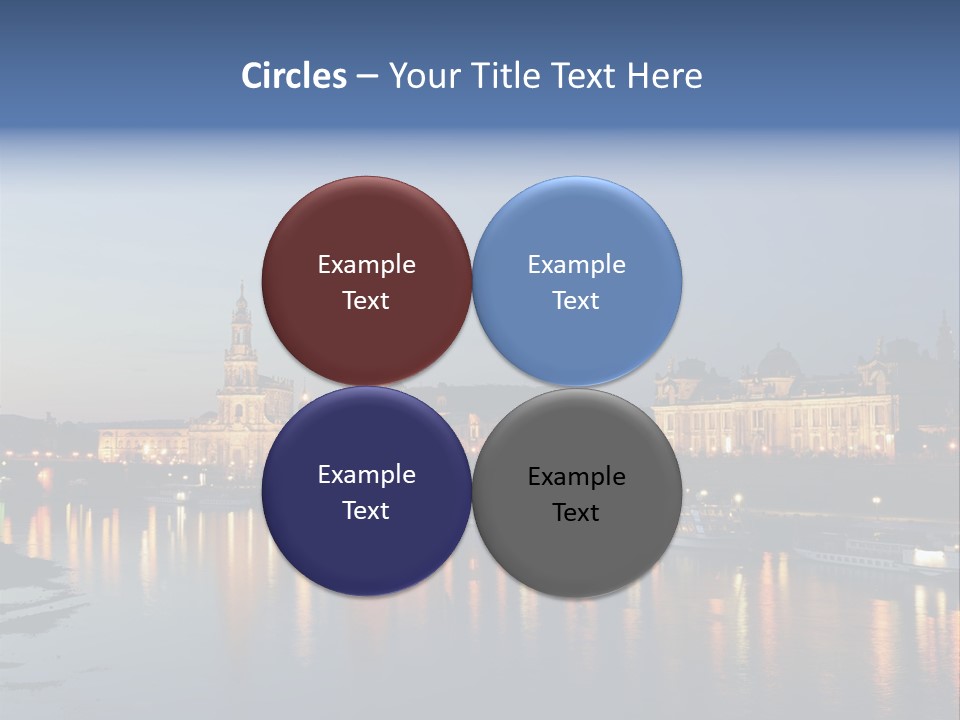 Blue Panoramic Landscape PowerPoint Template