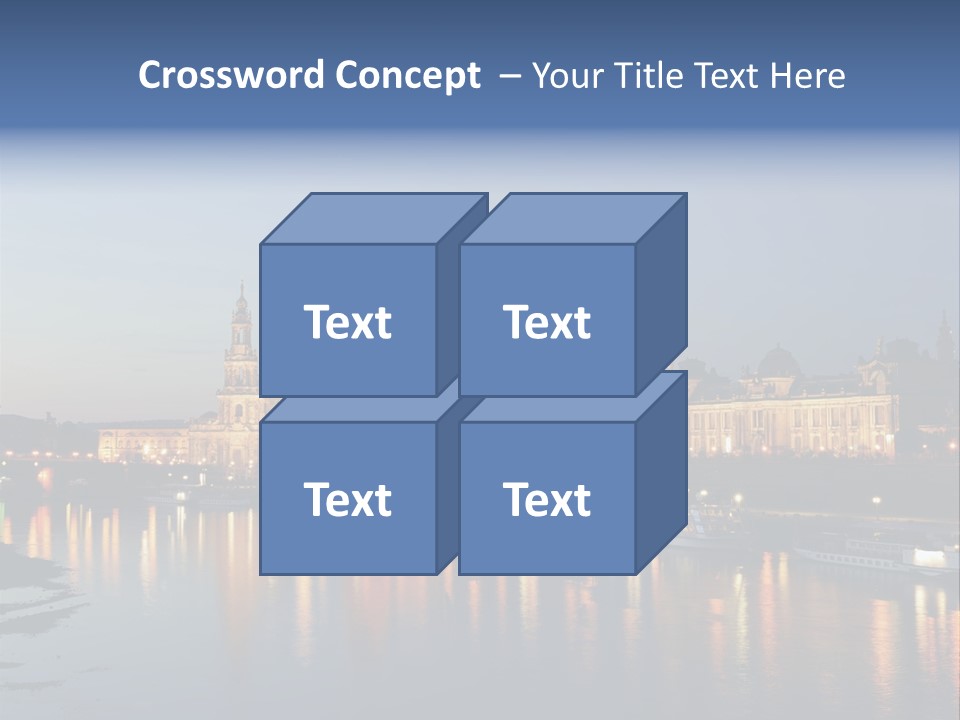 Blue Panoramic Landscape PowerPoint Template