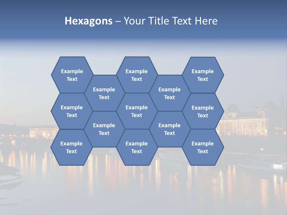 Blue Panoramic Landscape PowerPoint Template