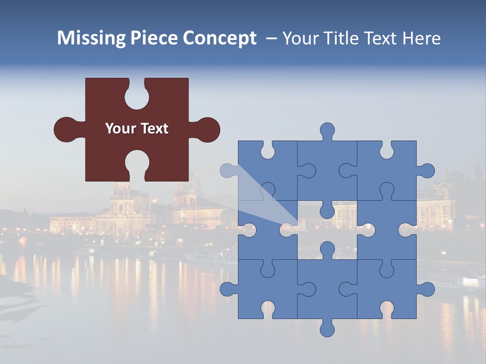 Blue Panoramic Landscape PowerPoint Template
