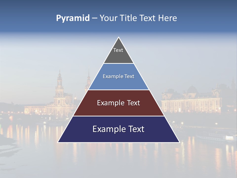 Blue Panoramic Landscape PowerPoint Template