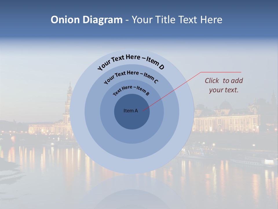 Blue Panoramic Landscape PowerPoint Template