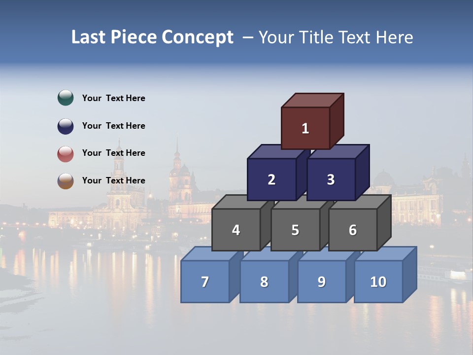 Blue Panoramic Landscape PowerPoint Template