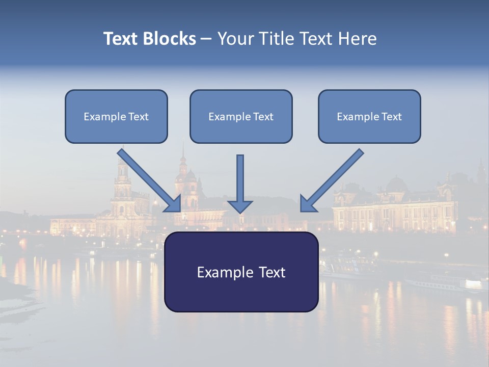 Blue Panoramic Landscape PowerPoint Template