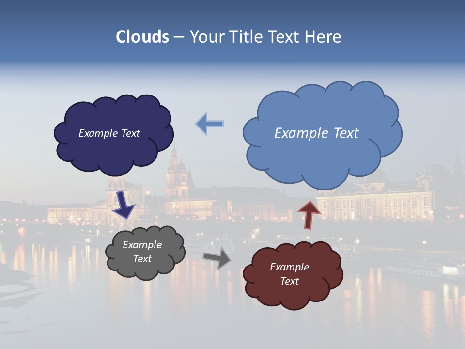Blue Panoramic Landscape PowerPoint Template