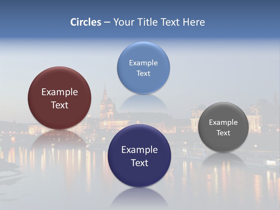 Blue Panoramic Landscape PowerPoint Template