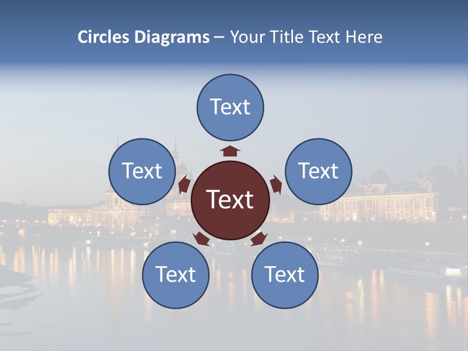 Blue Panoramic Landscape PowerPoint Template