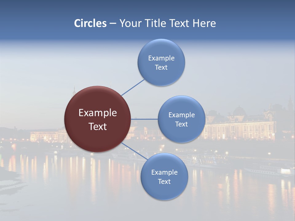 Blue Panoramic Landscape PowerPoint Template