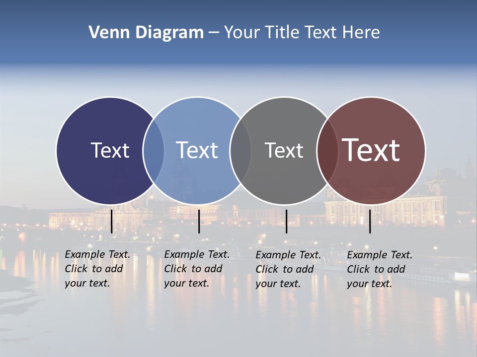 Blue Panoramic Landscape PowerPoint Template