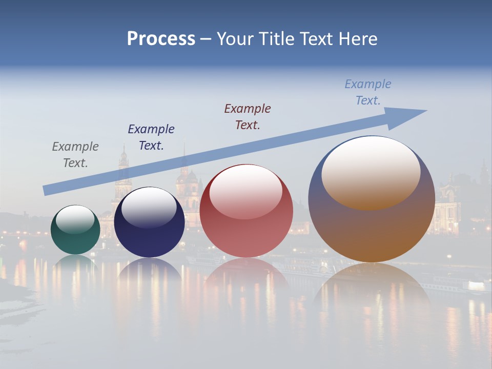 Blue Panoramic Landscape PowerPoint Template