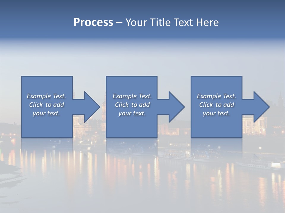 Blue Panoramic Landscape PowerPoint Template