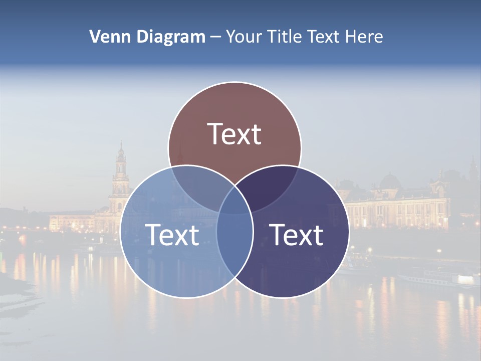 Blue Panoramic Landscape PowerPoint Template