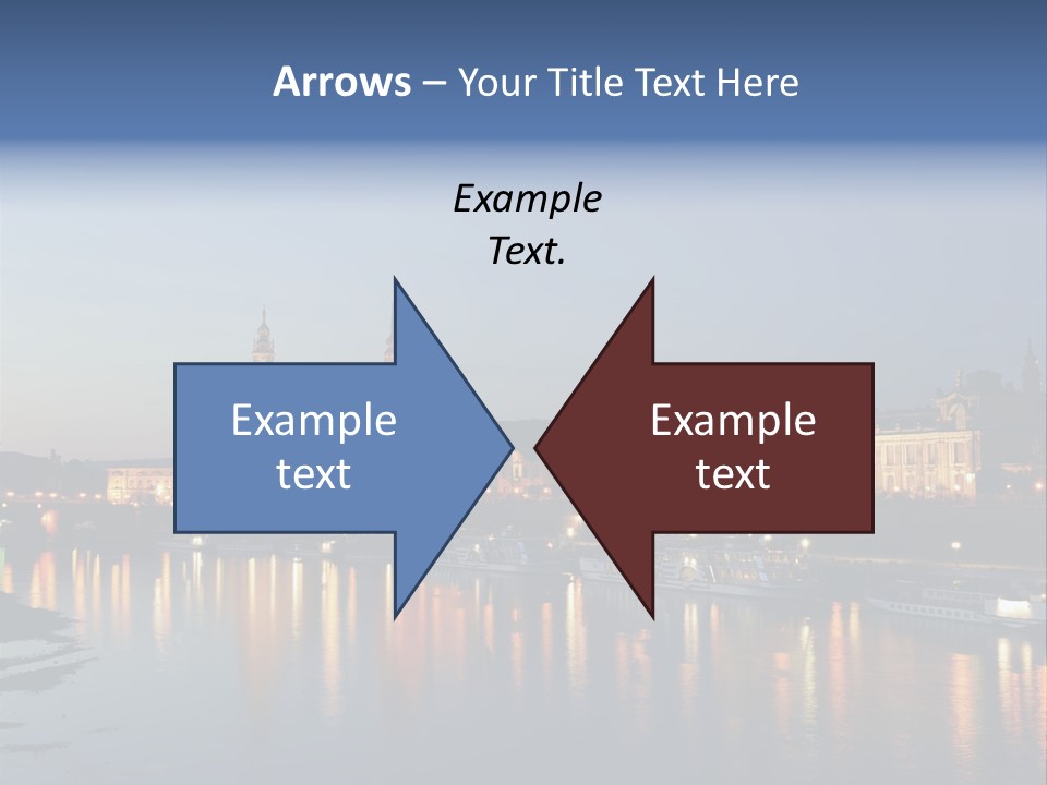 Blue Panoramic Landscape PowerPoint Template