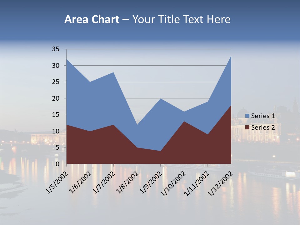 Blue Panoramic Landscape PowerPoint Template
