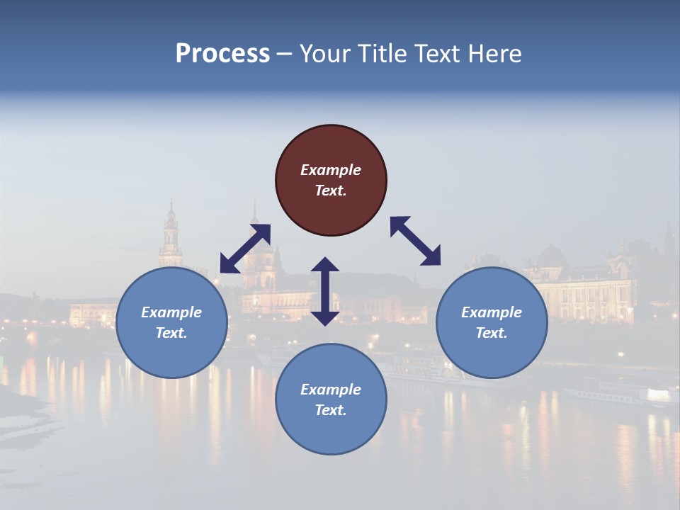 Blue Panoramic Landscape PowerPoint Template