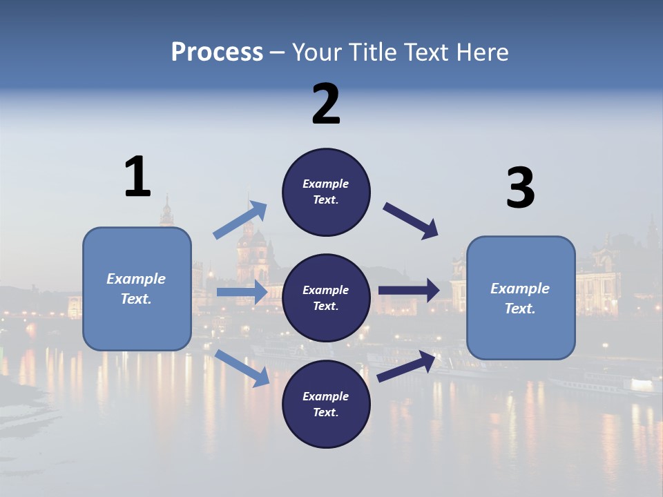 Blue Panoramic Landscape PowerPoint Template