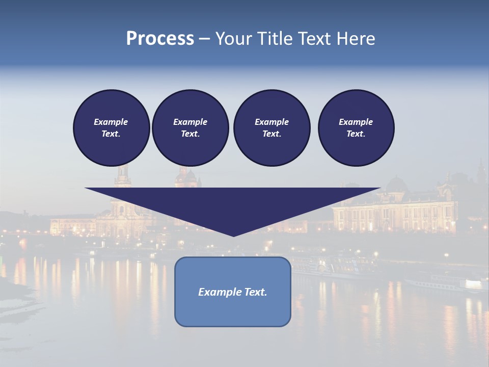 Blue Panoramic Landscape PowerPoint Template