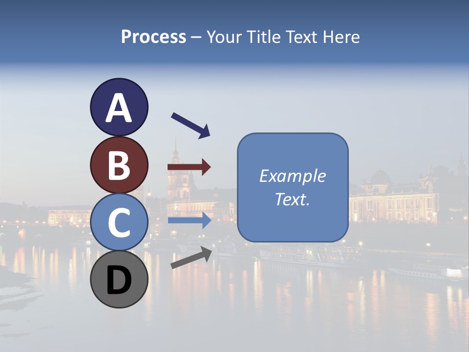 Blue Panoramic Landscape PowerPoint Template