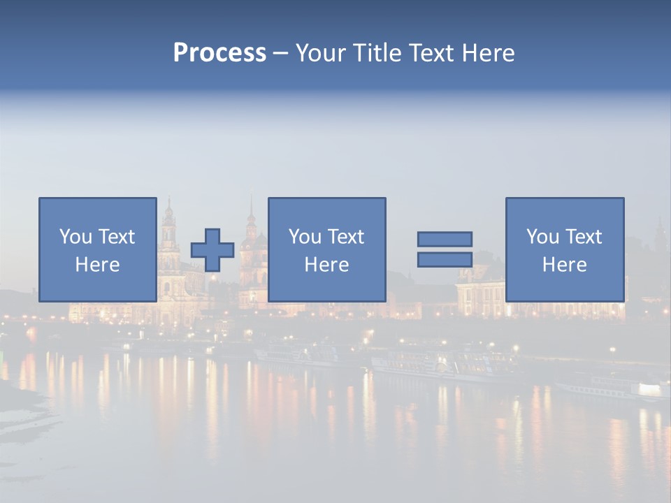 Blue Panoramic Landscape PowerPoint Template