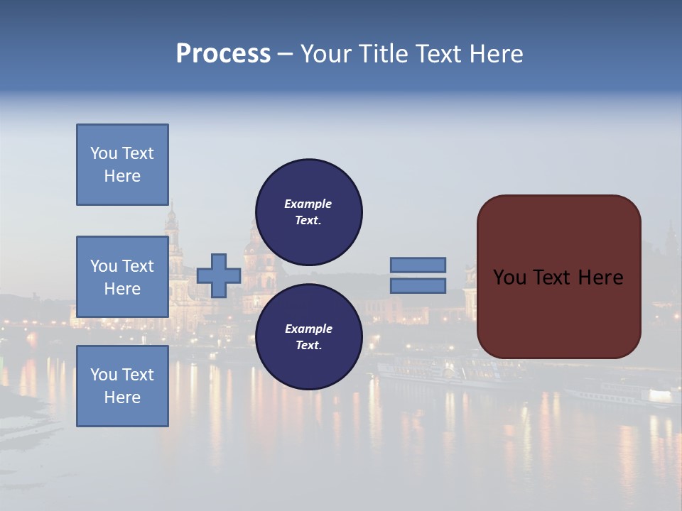 Blue Panoramic Landscape PowerPoint Template