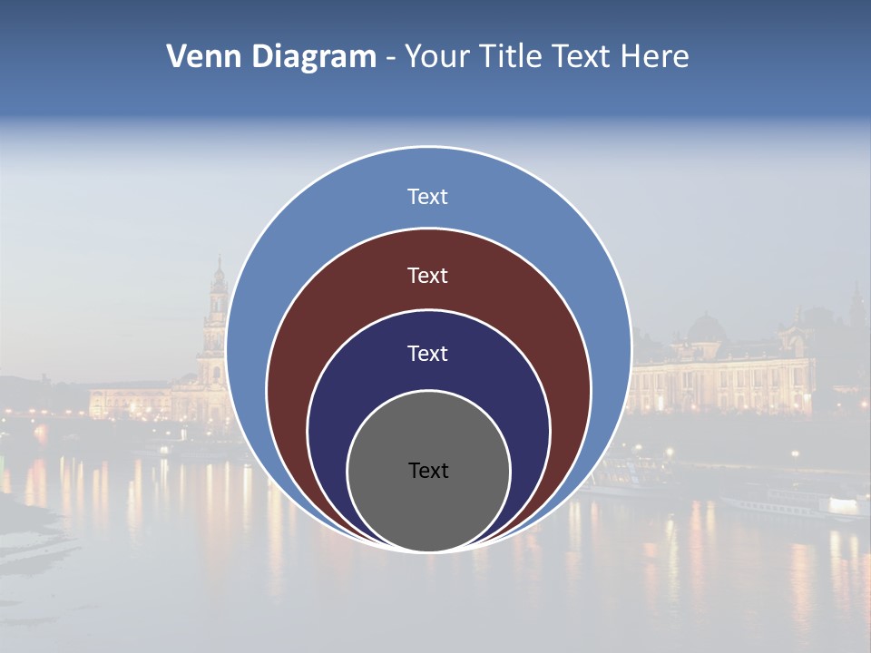 Blue Panoramic Landscape PowerPoint Template