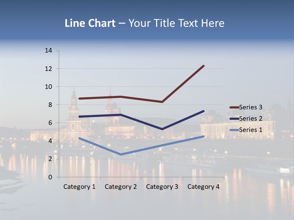 Blue Panoramic Landscape PowerPoint Template