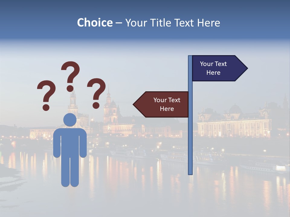 Blue Panoramic Landscape PowerPoint Template