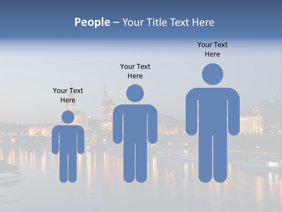 Blue Panoramic Landscape PowerPoint Template