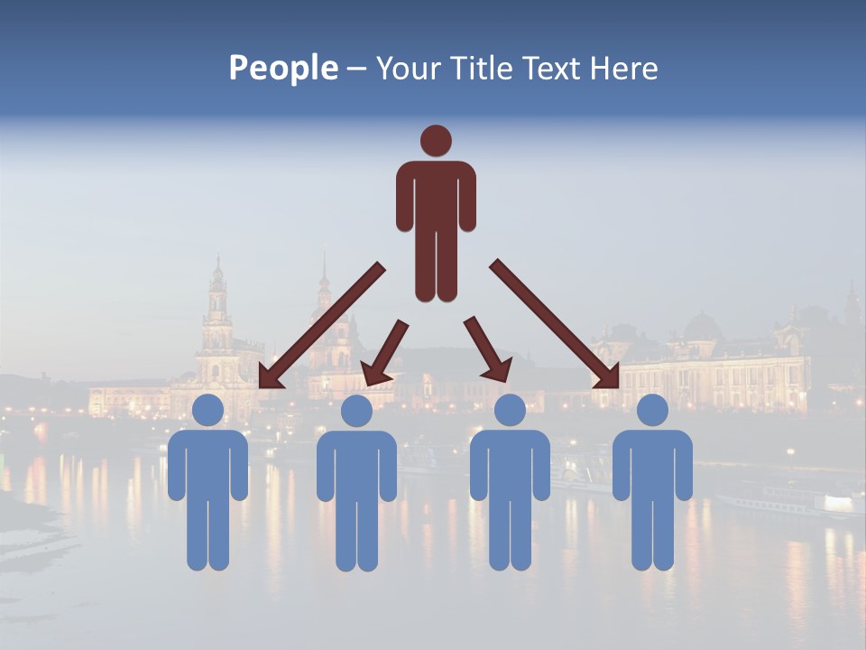 Blue Panoramic Landscape PowerPoint Template