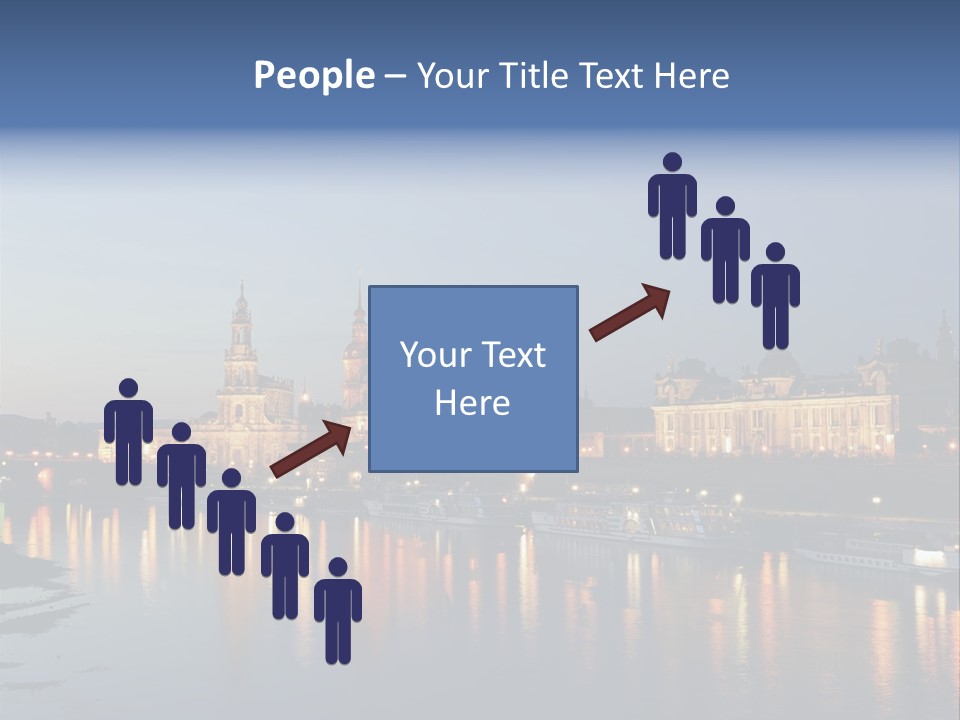 Blue Panoramic Landscape PowerPoint Template