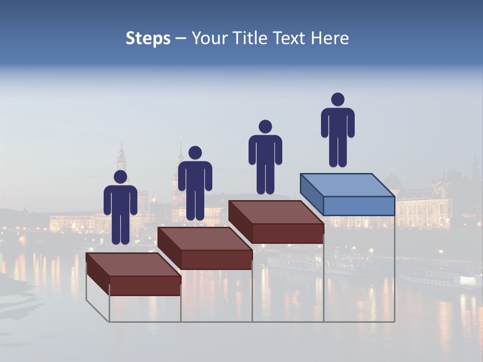 Blue Panoramic Landscape PowerPoint Template