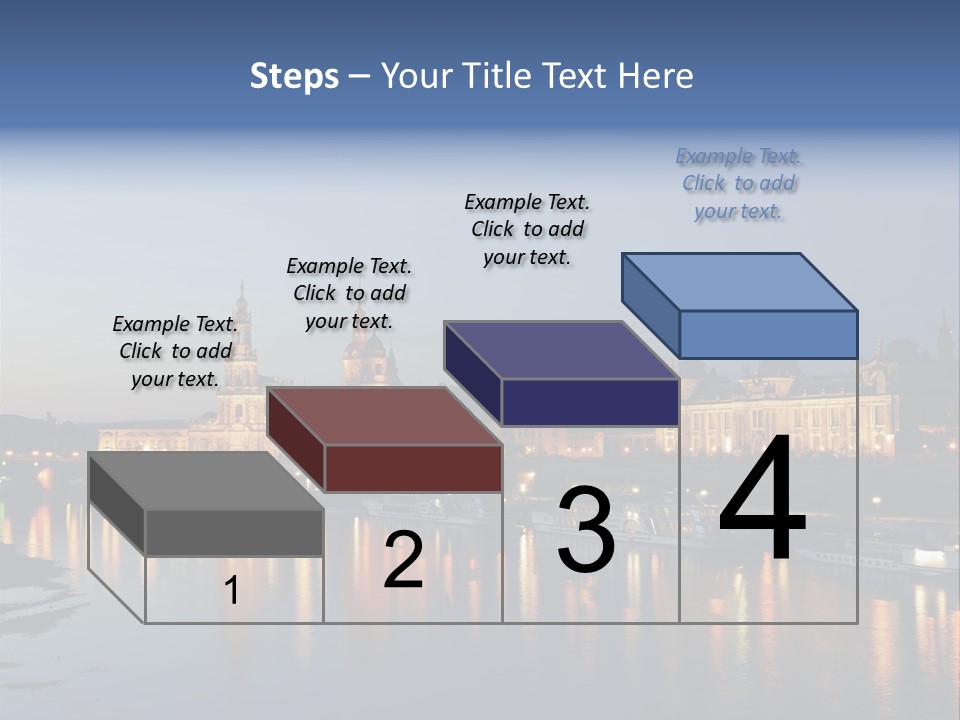 Blue Panoramic Landscape PowerPoint Template