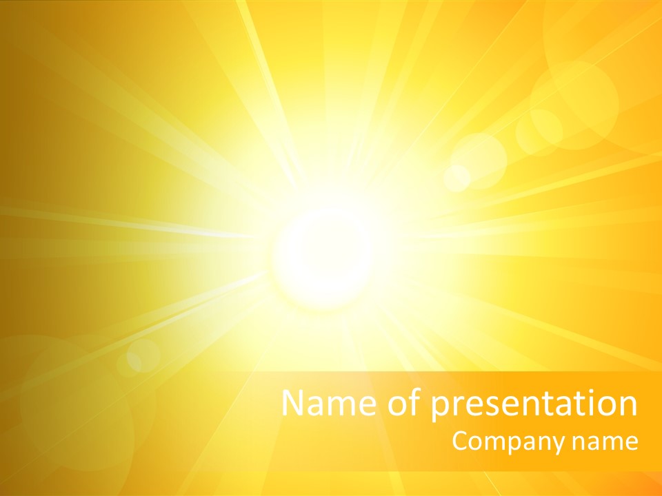 Shine Flaming Bright PowerPoint Template